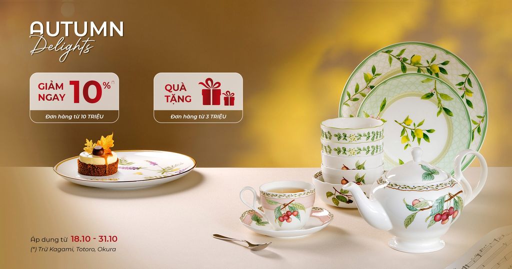 🍂 Sale up to 10% | Autumn Delights - mùa thu đến mang theo một món quà.