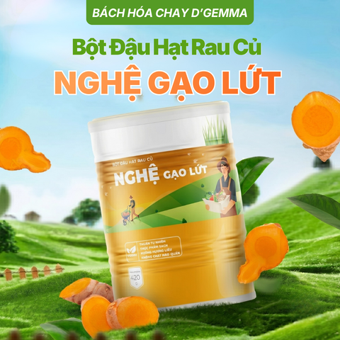 Bột Nghệ Gạo Lứt & Đậu Hạt Rau Củ – Bí Quyết Khỏe Bao Tử, Đẹp Vóc Dáng