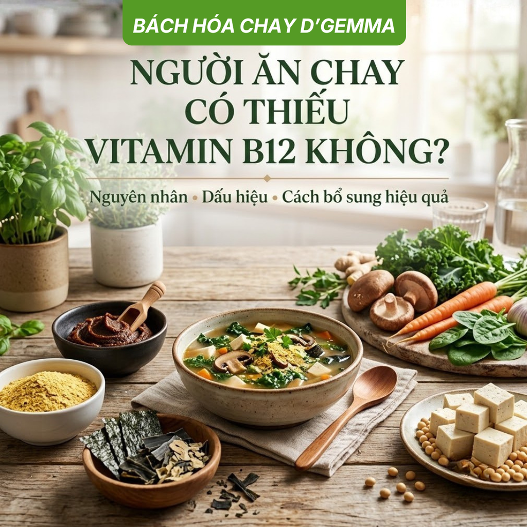 Người ăn chay có thiếu vitamin B12 không? Dấu hiệu và cách bổ sung