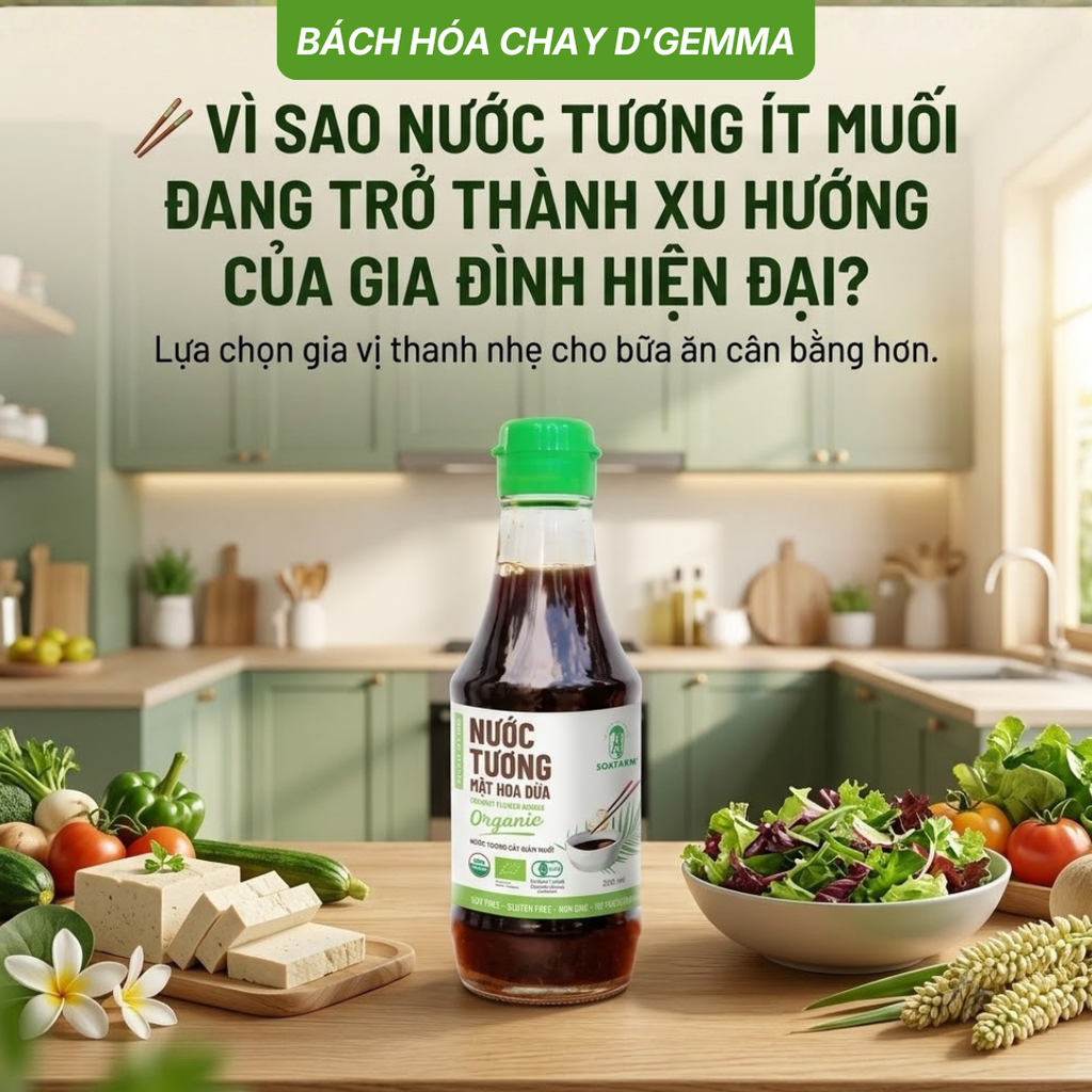 Vì Sao Nước Tương Ít Muối Đang Trở Thành Xu Hướng Của Gia Đình Hiện Đại?