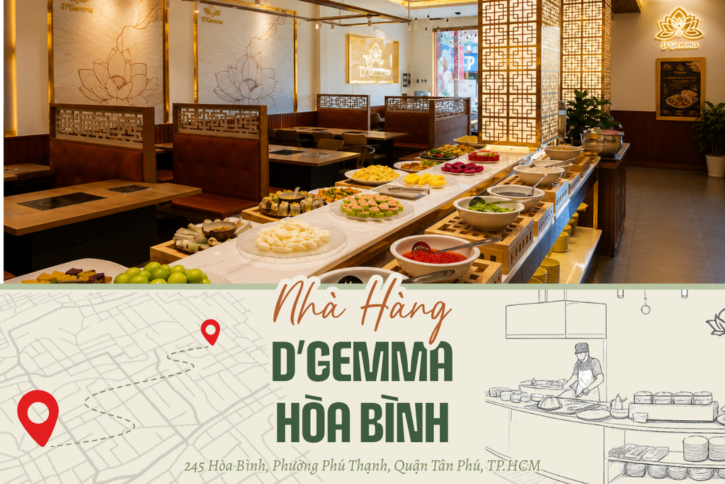 Chi nhánh HÒA BÌNH - nhà hàng buffet chay D'Gemma