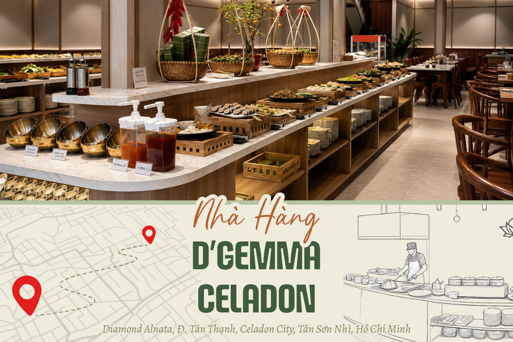 Chi nhánh CELADON - nhà hàng buffet chay D'Gemma