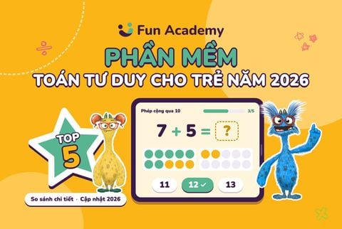 Top 5 phần mềm Toán tư duy cho trẻ hiệu quả năm 2026