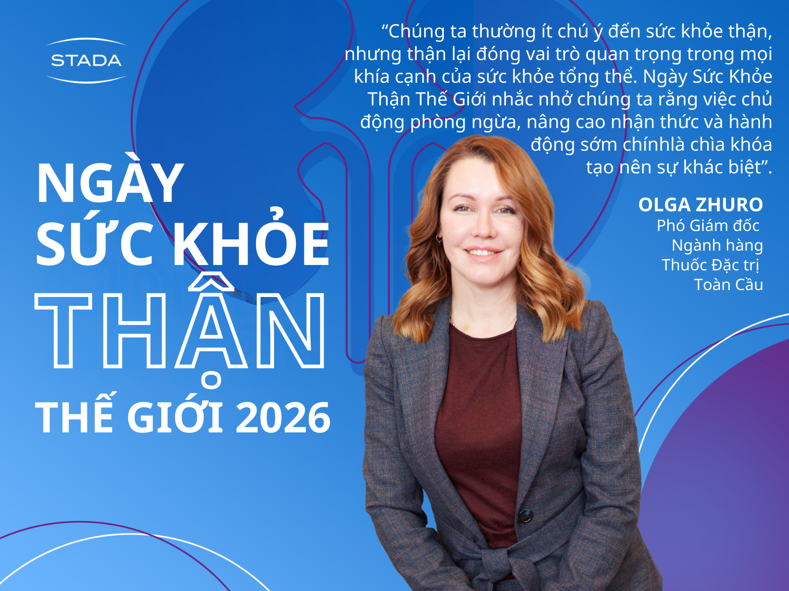 [Tin tức từ tập đoàn STADA] Ngày Sức Khỏe Thận Thế Giới 2026