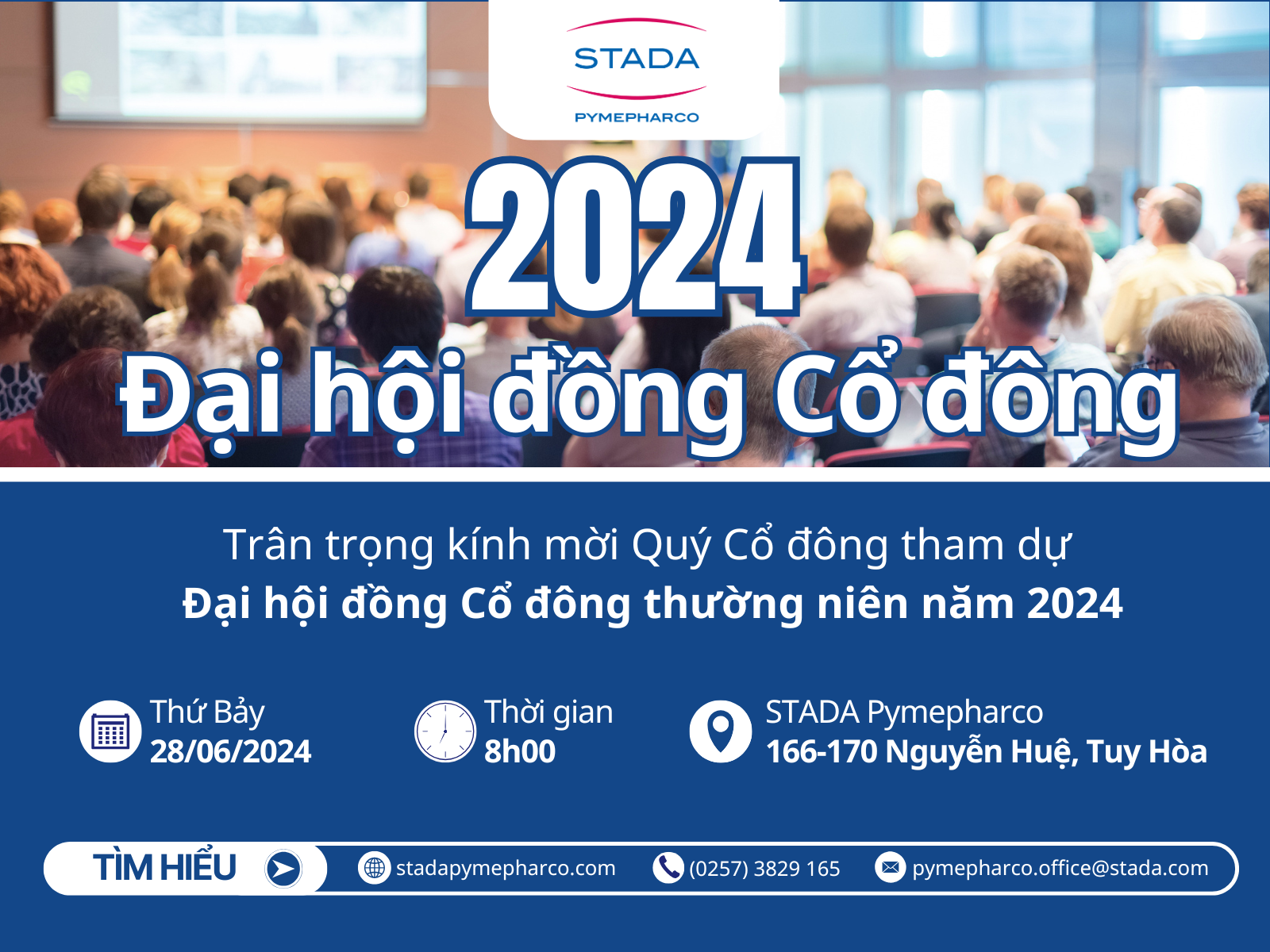 2024 | Thư mời tham dự Đại hội đồng Cổ đông thường niên của PMP