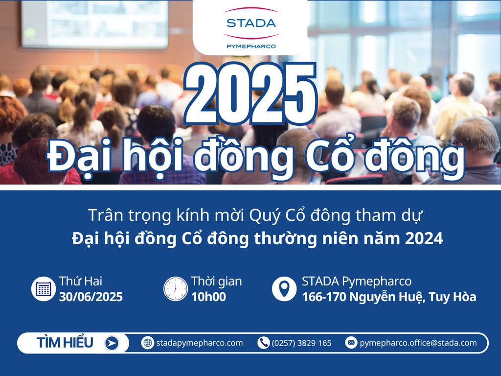 2025 | Thư mời tham dự Đại hội đồng Cổ đông thường niên của PMP