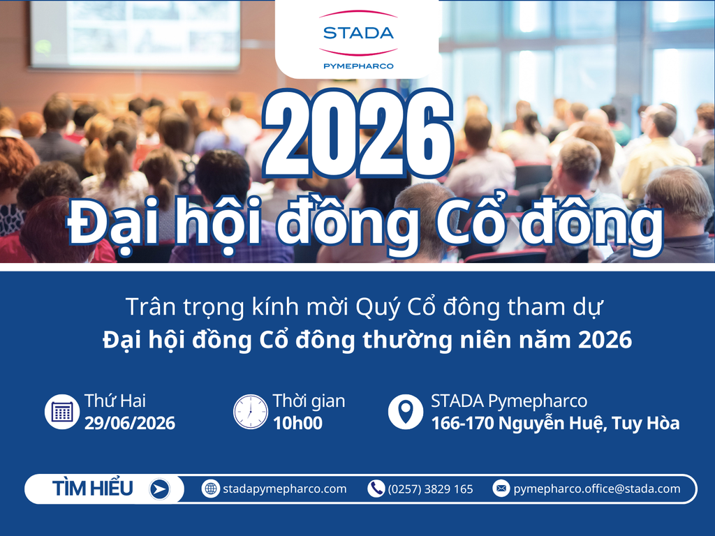 2026 | Thư mời tham dự Đại hội đồng Cổ đông thường niên của PMP