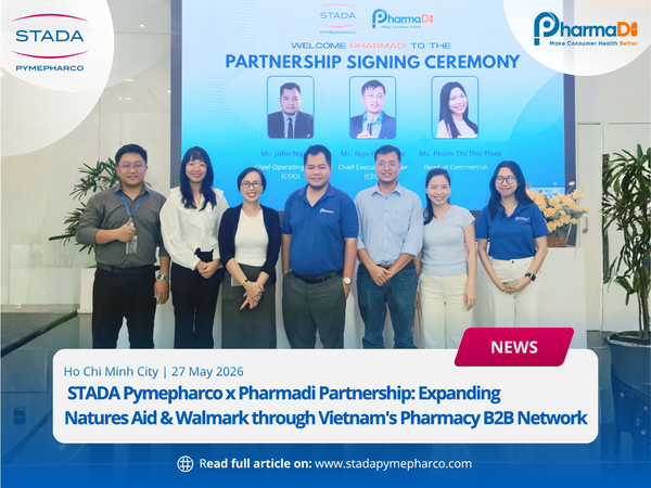 STADA Pymepharco x Pharmadi Partnership: Expanding Natures Aid & Walmark through Vietnam's Pharmacy B2B Network