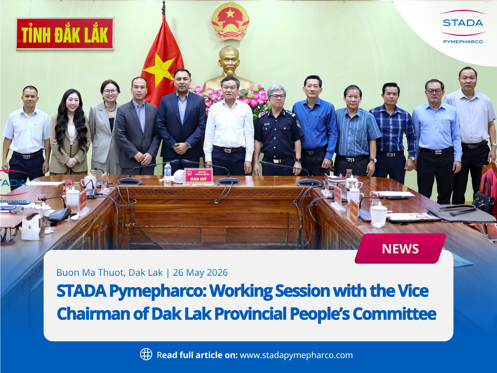 May 26, 2026 | Working Session with the Vice Chairman of Dak Lak