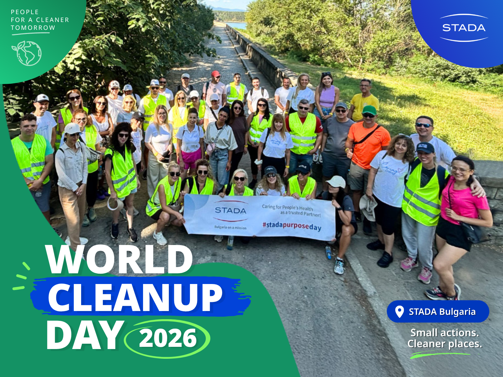 STADA GROUP | ~350 kg of waste removed. Around 50 bags collected.