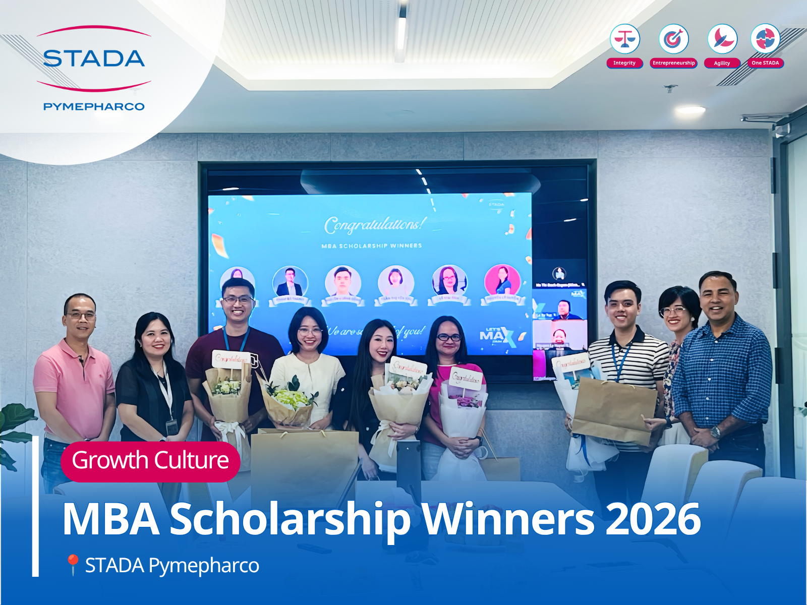 Encourage for continuous learning in the journey of building Growth Culture: Our 2026 MBA Scholarship Recipients