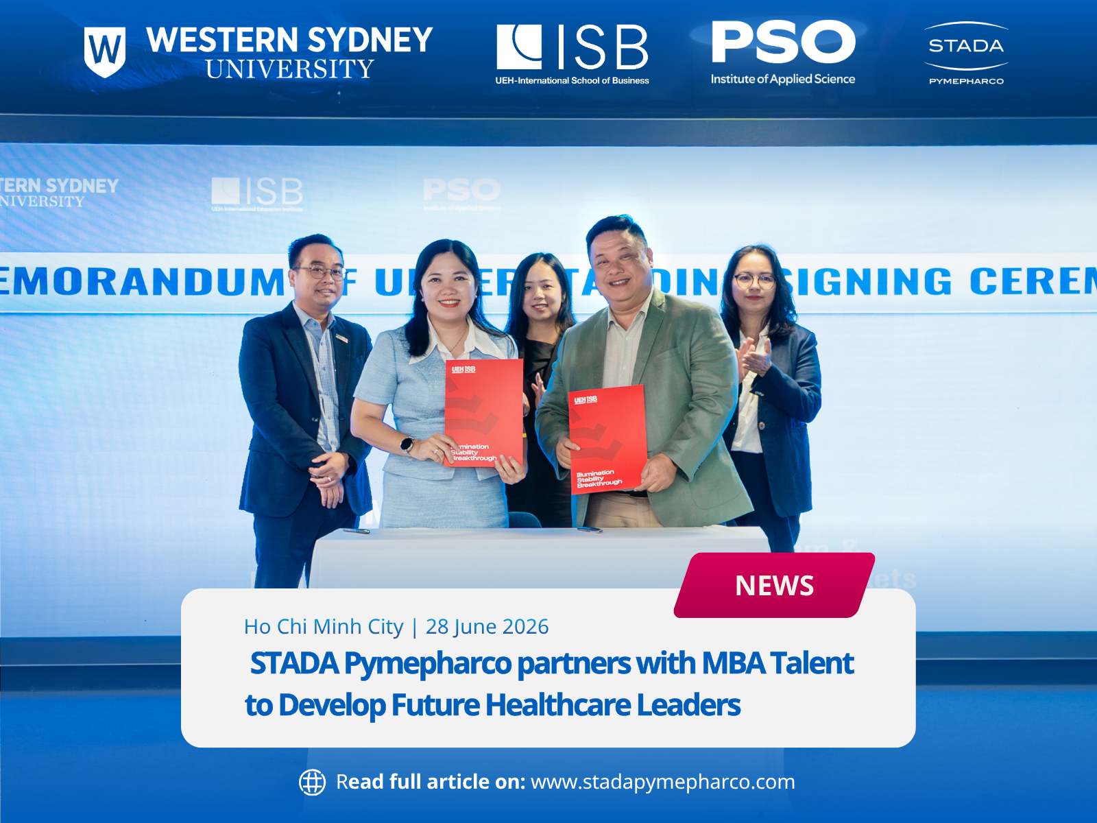 STADA Pymepharco Partners with MBA Talent to Develop Future Healthcare Leaders