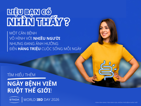 [Tin tức từ Tập đoàn STADA] Ngày Bệnh Viêm Ruột Thế Giới (World IDB Day) 2026