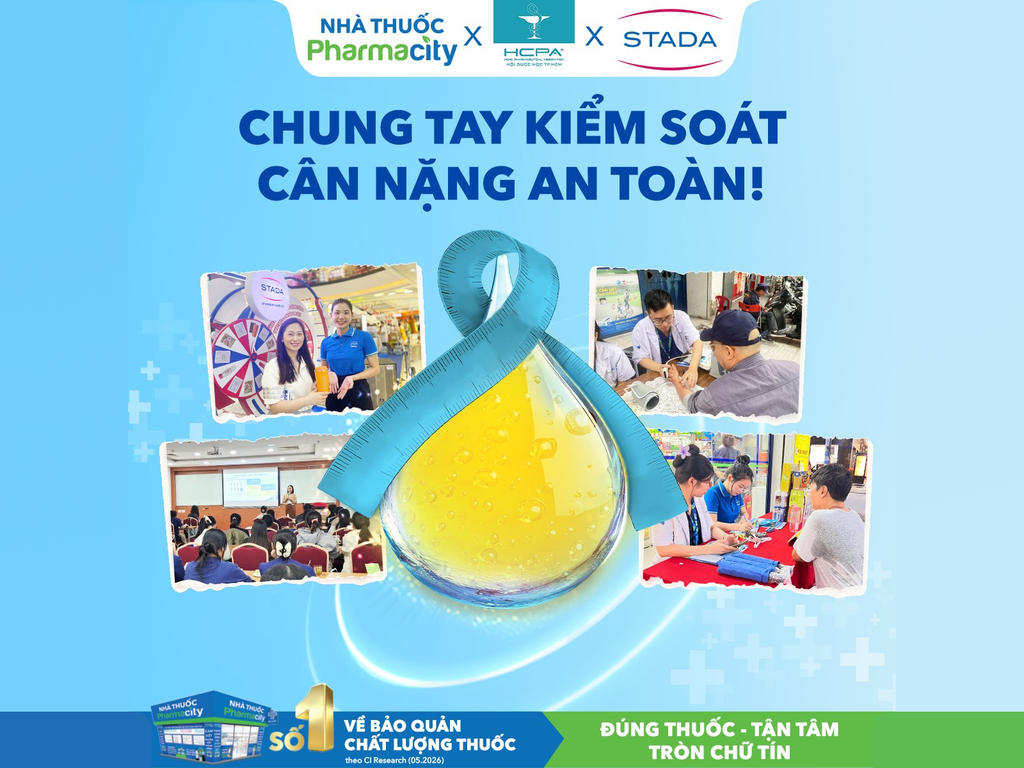 STADA Pymepharco x Pharmacity x HCPA – Chương trình Nâng cao Nhận thức Cộng đồng về Kiểm soát Cân nặng An toàn & Hiệu quả