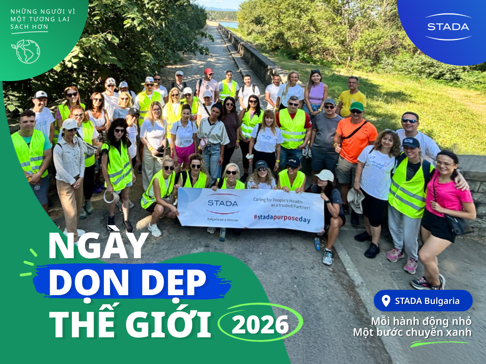 STADA GROUP | Cùng STADA thu gom gần 350 kg rác thải được thu gom, tương đương khoảng 50 bao rác