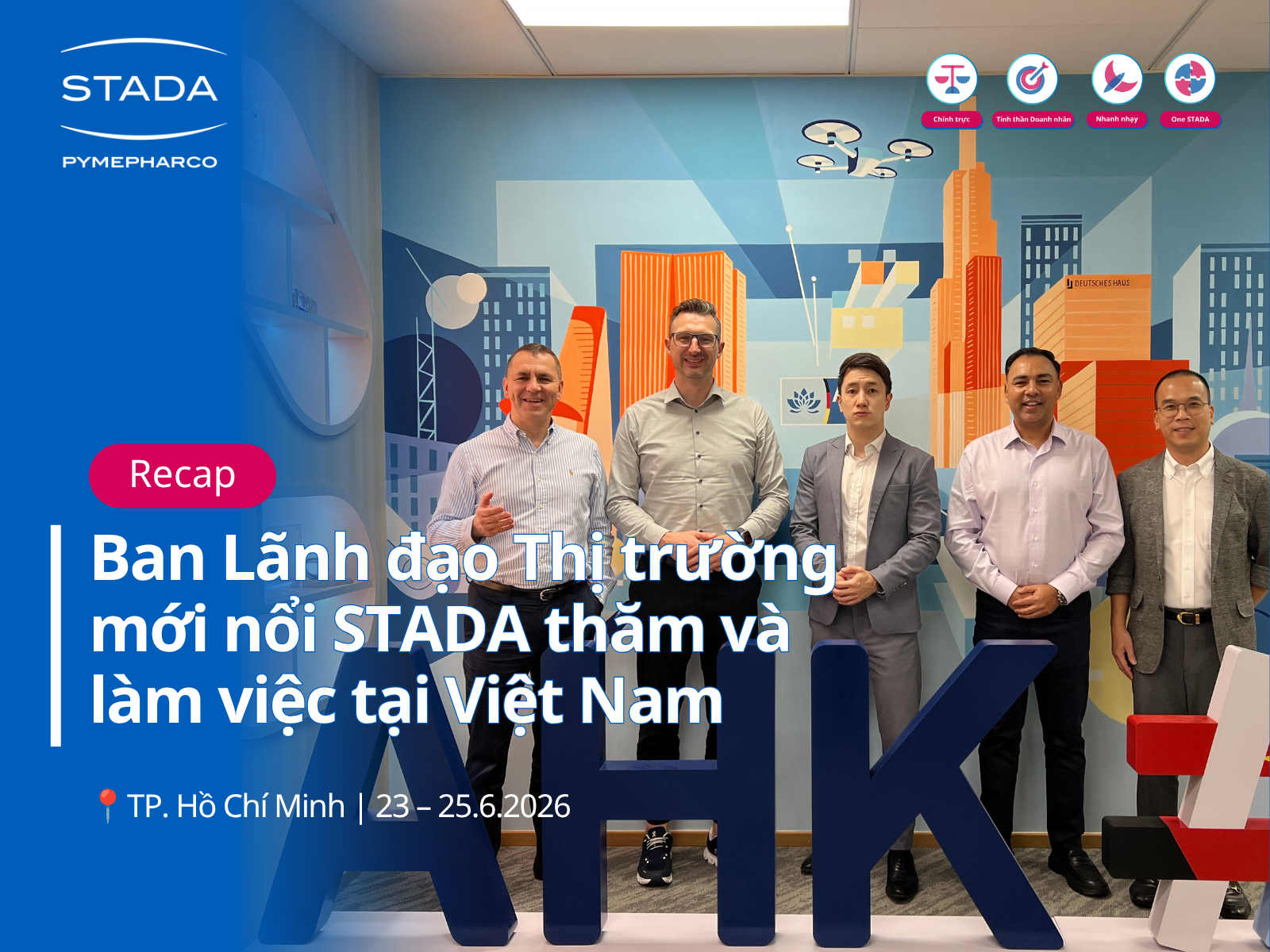 Ban Lãnh đạo Thị trường mới nổi STADA thăm và làm việc tại Việt Nam