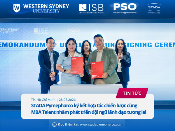 STADA Pymepharco ký kết hợp tác chiến lược cùng MBA Talent nhằm phát triển đội ngũ lãnh đạo tương lai