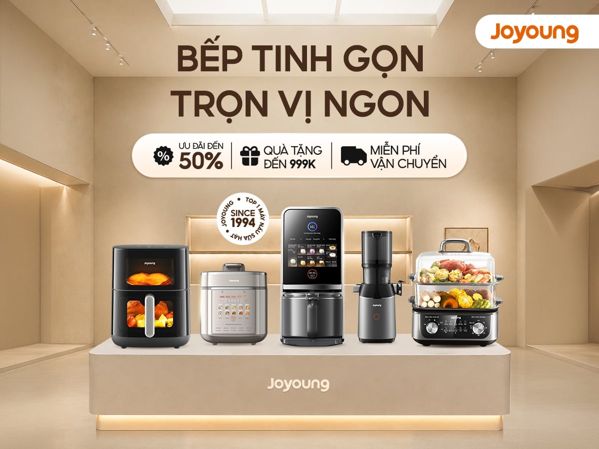 Lịch SALE Tháng 6: Bếp Tinh Gọn Trọn Vị Ngon, Chỉ Có Tại Website Joyoung Official