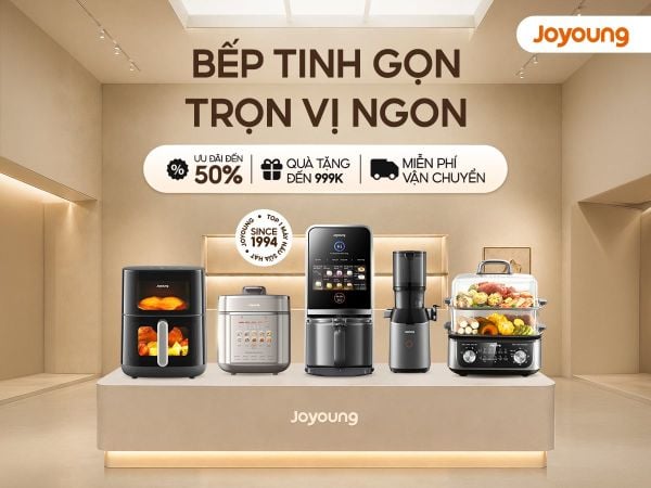 Lịch SALE Tháng 6: Bếp Tinh Gọn Trọn Vị Ngon, Chỉ Có Tại Website Joyoung Official