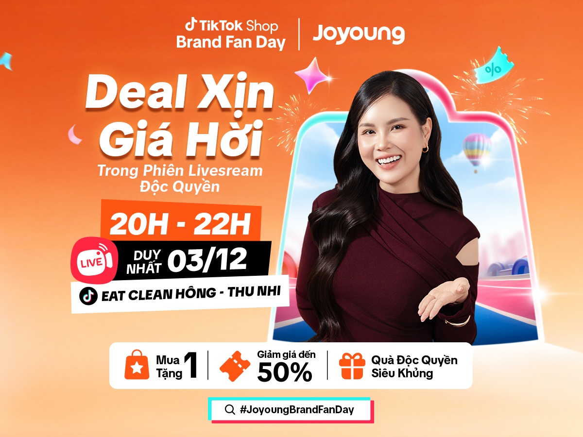 Joyoung x Thu Nhi Eatclean: Phiên livestream độc quyền cuối năm