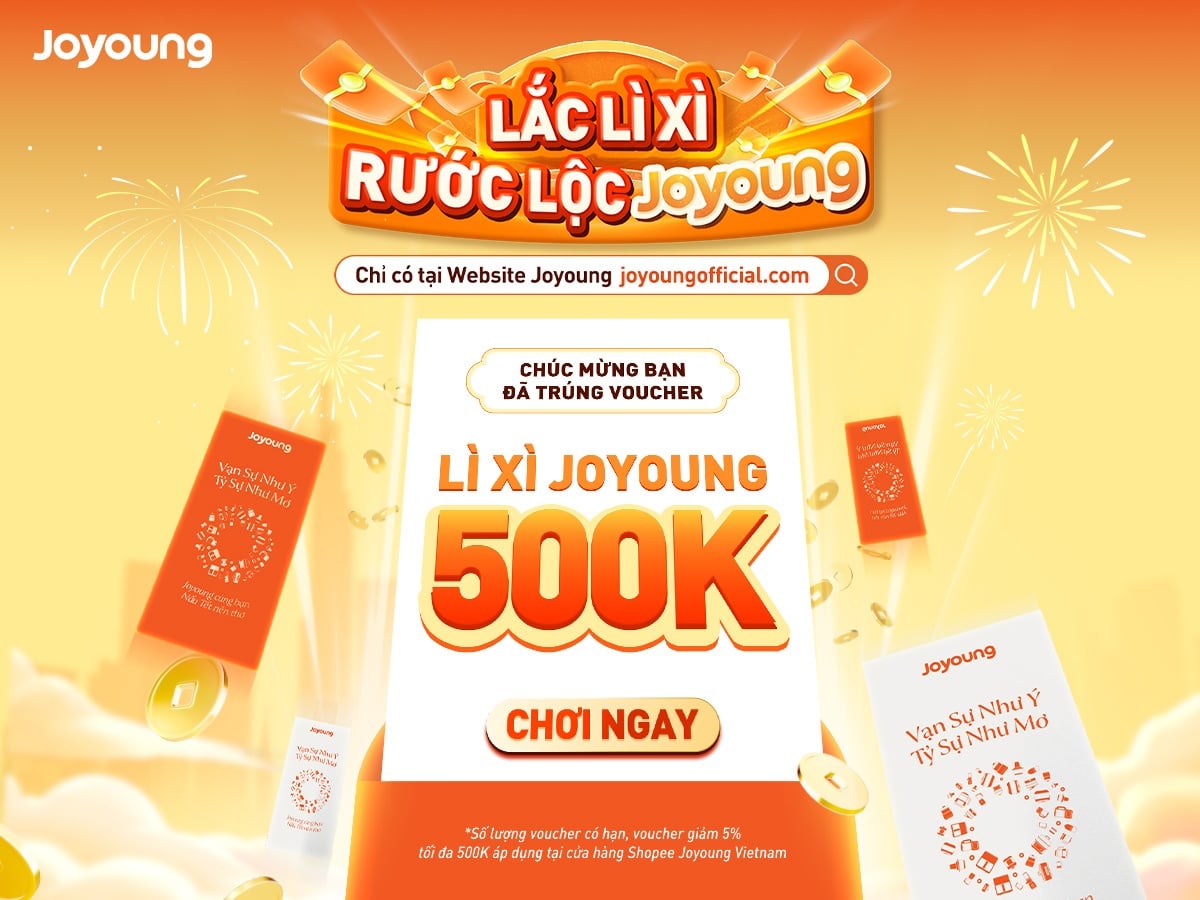 Minigame: Lắc Lì Xì Rước Lộc Joyoung - Săn Voucher Đến 500K