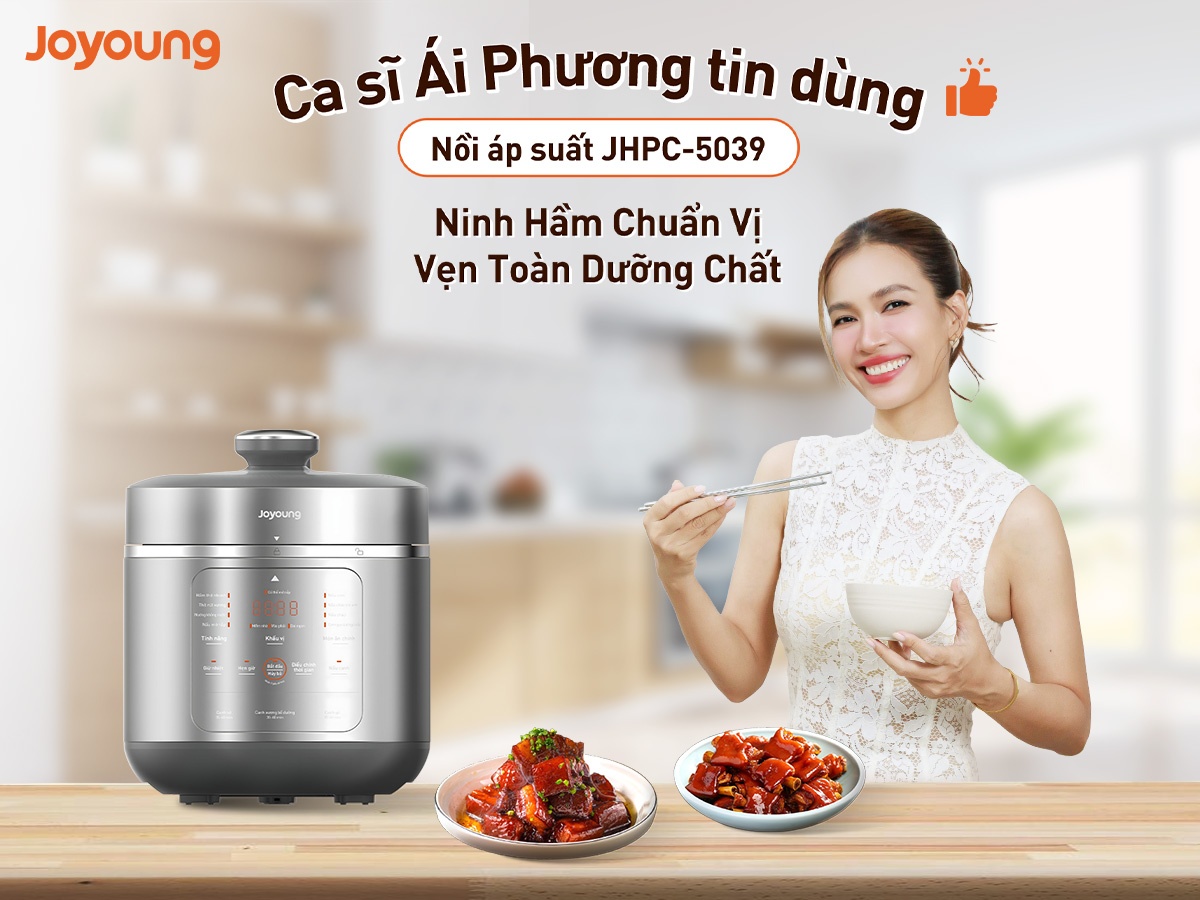 Ái Phương tin dùng lựa chọn nồi áp suất Joyoung JHPC-5039
