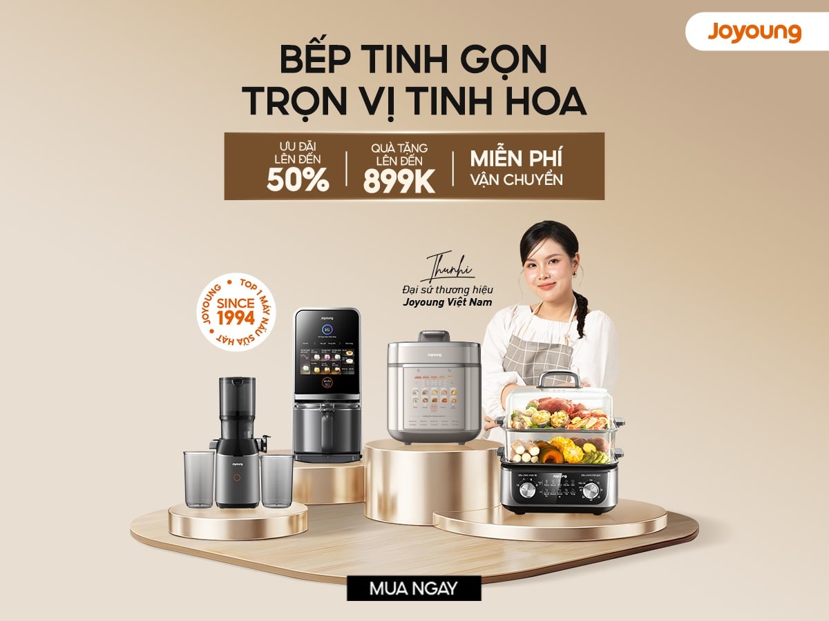 Lịch SALE Tháng 5: Sống Xanh Trọn Vị - Đón Hè Rạng Rỡ, Chỉ Có Tại Website Joyoung Official
