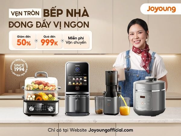 Lịch SALE Tháng 7: Vẹn Tròn Bếp Nhà - Đong Đầy Vị Ngon, Chỉ Có Tại Website Joyoung Official