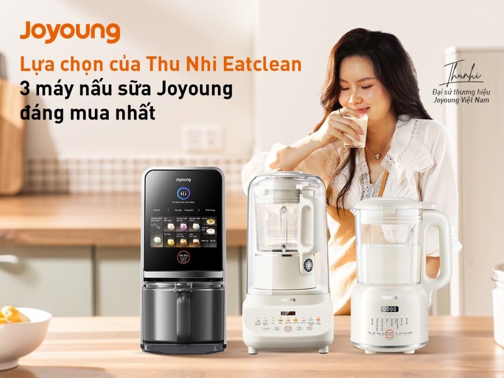 Review 3 máy nấu sữa hạt Joyoung mà Thu Nhi Eatclean tin dùng