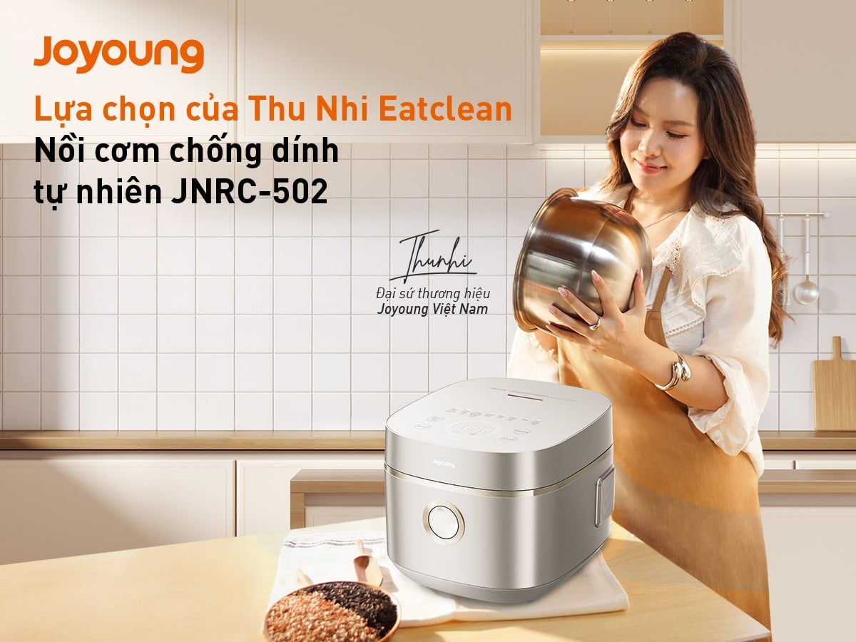 Review nồi cơm chống dính tự nhiên JNRC-502 được đại sứ Thu Nhi yêu thích