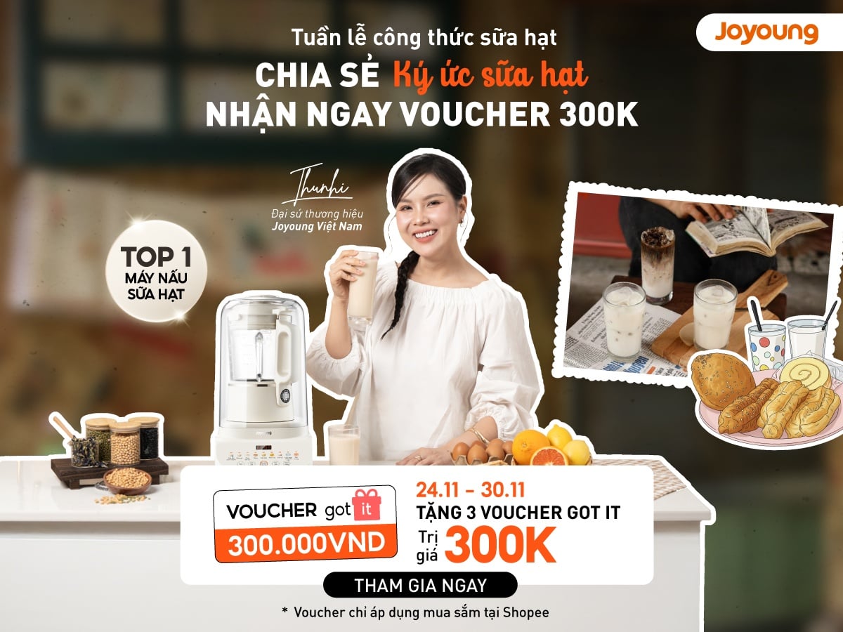 Chia sẻ ký ức sữa hạt - Trúng liền voucher 300K