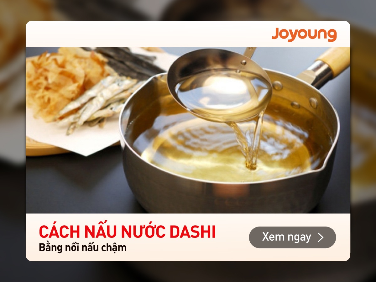 Cách nấu nước dashi ăn dặm cho bé bằng nồi nấu chậm