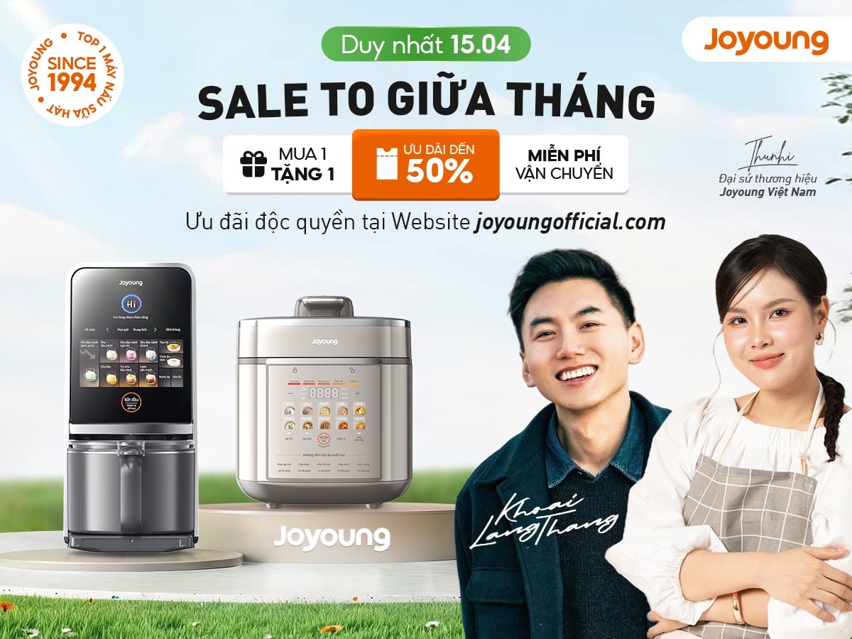 Lịch SALE Tháng 4: Reset Dáng Xinh - Đón Lễ Xịn, Độc quyền Tại Website Joyoung Official
