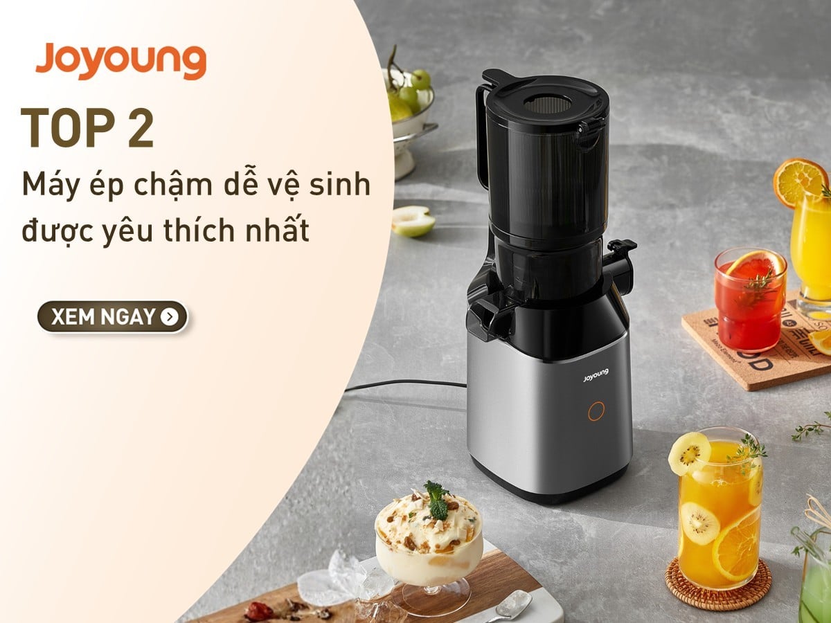Top 2 máy ép chậm dễ vệ sinh tiện lợi được yêu thích