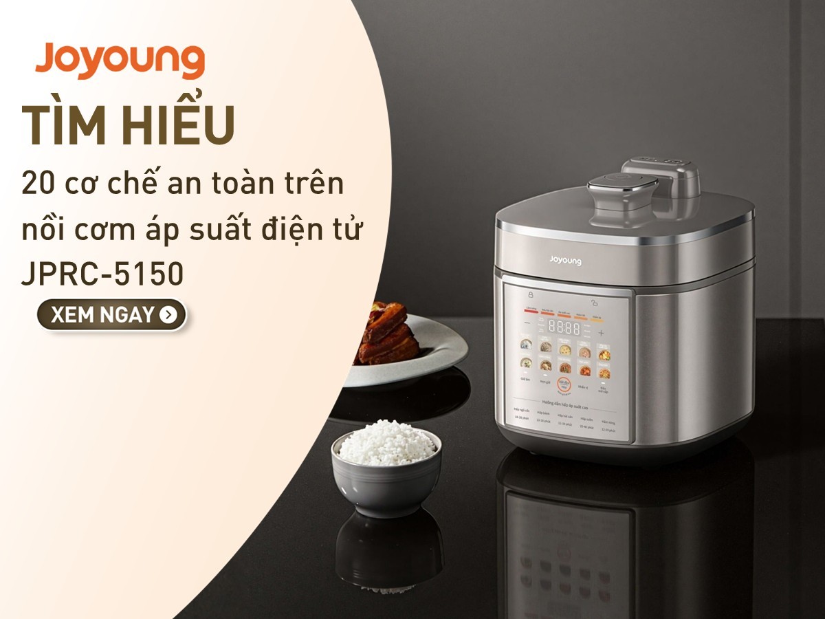20 cơ chế an toàn trên nồi cơm áp suất điện tử JPRC-5150