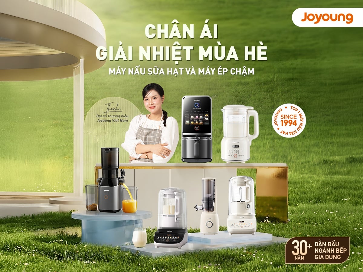 Bộ đôi “chân ái mùa hè”: Máy nấu sữa hạt và Máy ép chậm