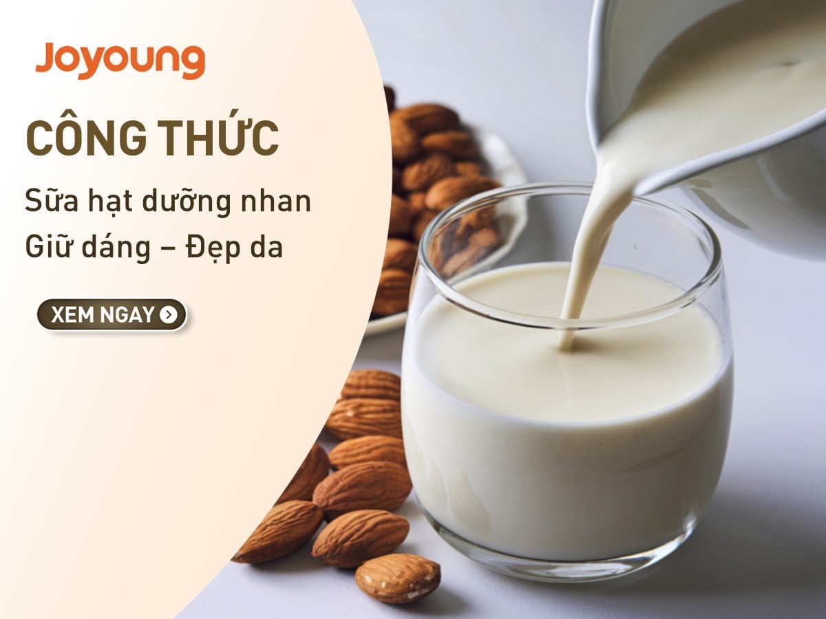 Gợi ý các công thức sữa hạt dưỡng nhan bằng máy nấu sữa hạt JSCB-K7 Pro