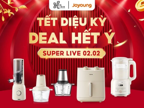 List gia dụng Joyoung giá hấp dẫn trong phiên live Võ Hà Linh 02.02