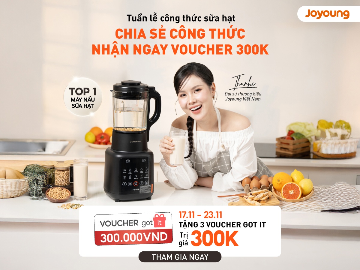 Minigame: Chia sẻ công thức sữa hạt bạn yêu - Nhận ngay voucher 300K