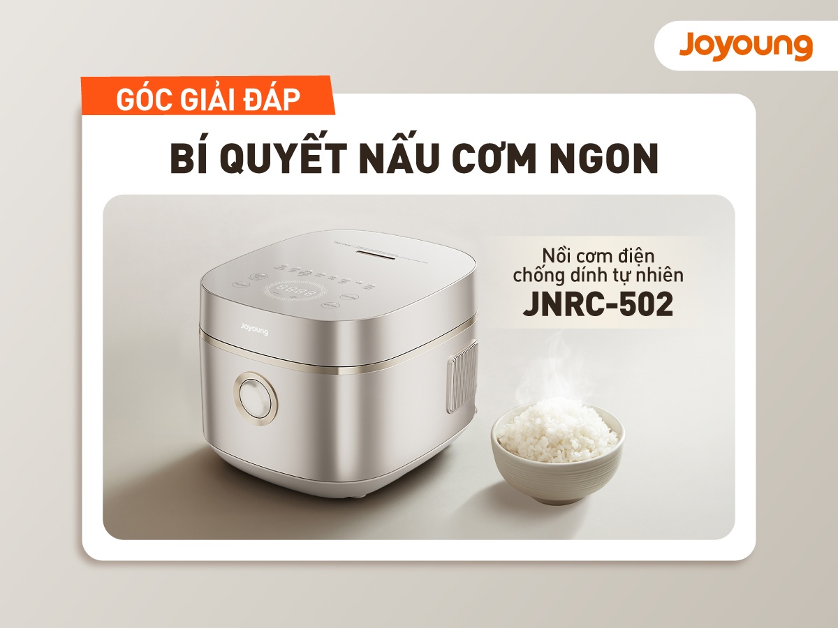 Bí quyết nấu cơm NGON với nồi cơm JNRC-502