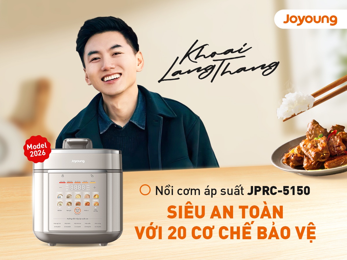 Nồi cơm áp suất điện tử Joyoung JPRC-5150 | Thiết bị nhà bếp được Khoai Lang Thang tin tưởng lựa chọn