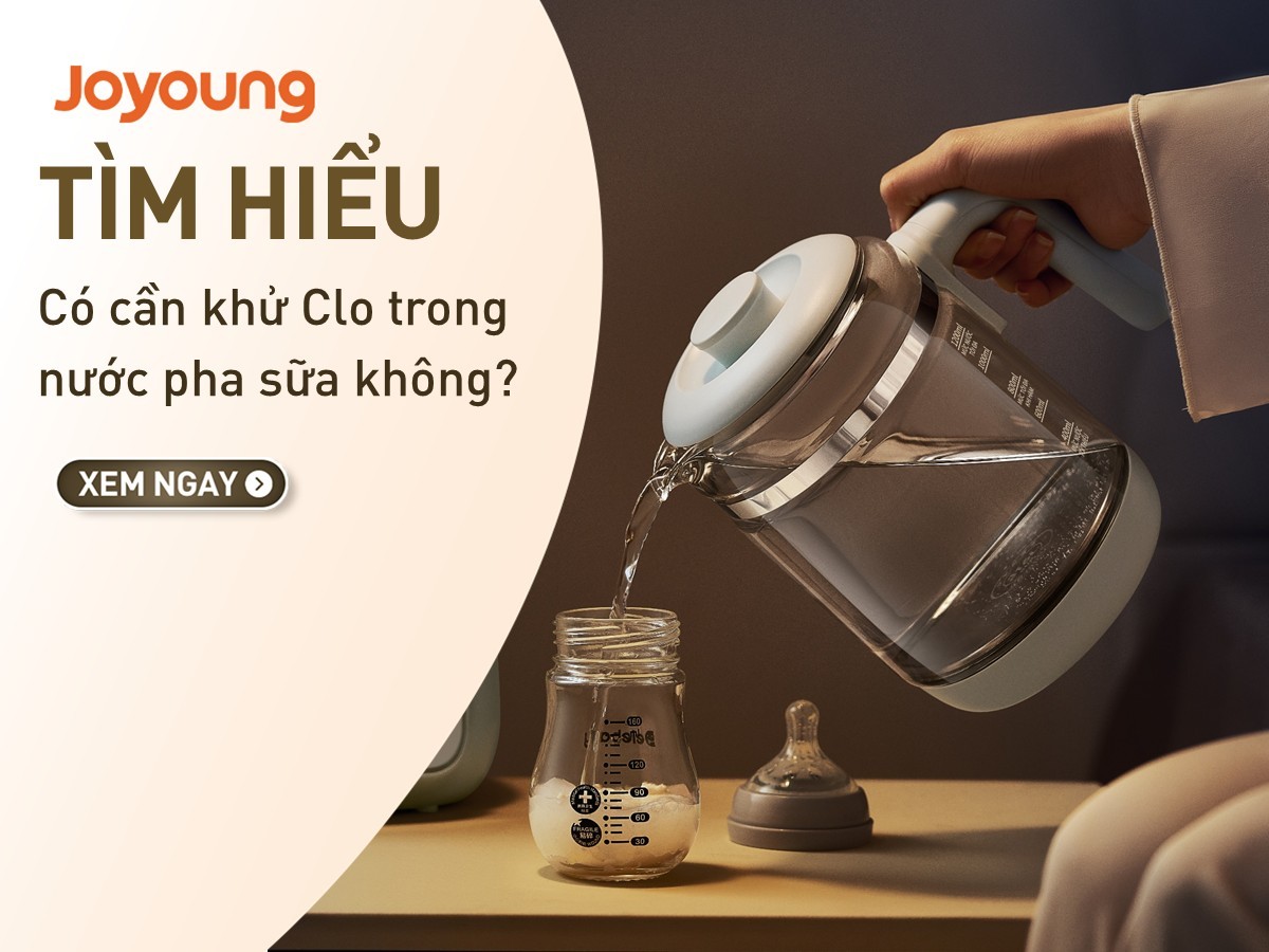 Có cần thiết khử Clo trong nước pha sữa cho bé không?