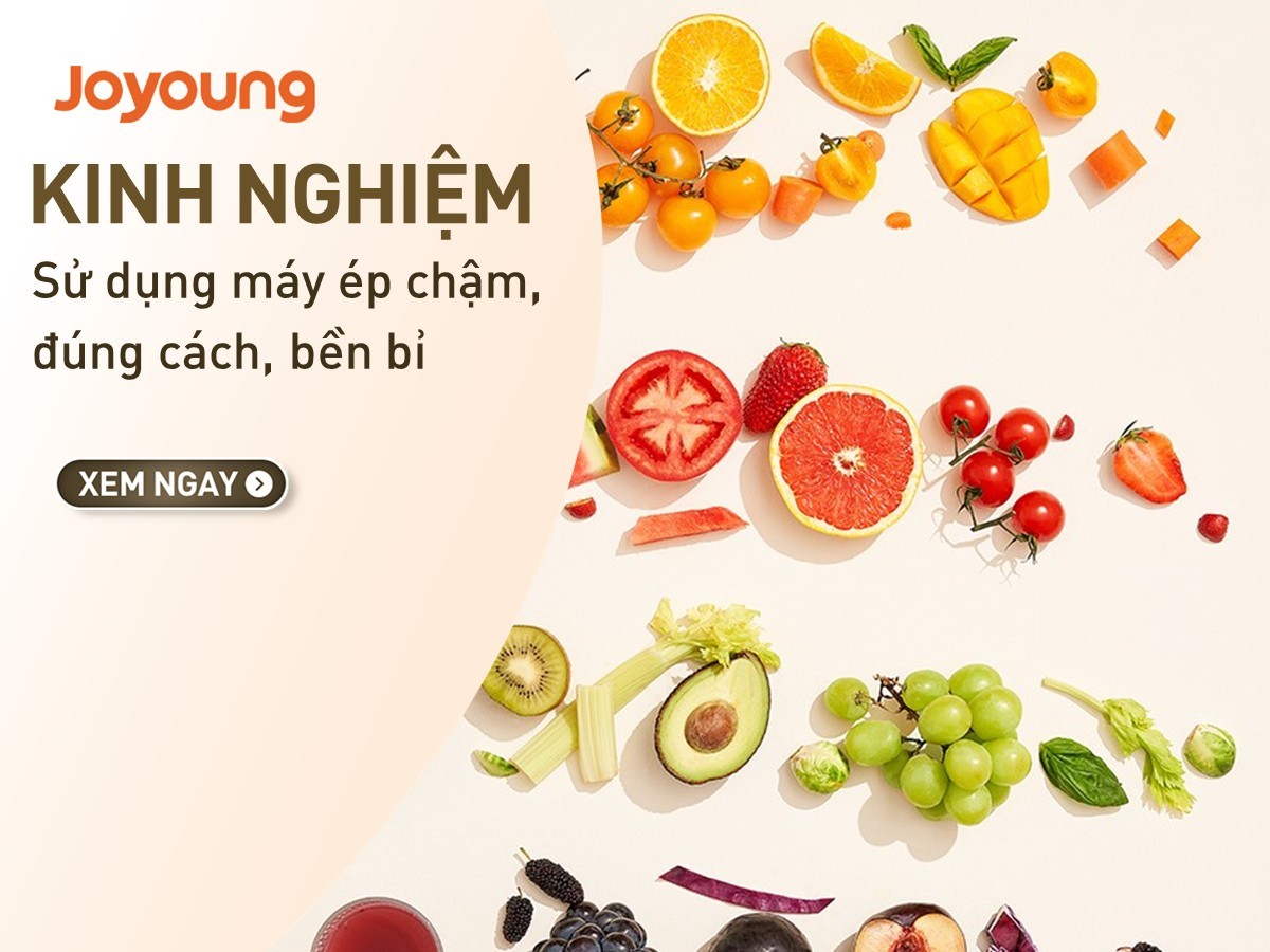 Những lưu ý sử dụng máy ép chậm đúng chuẩn