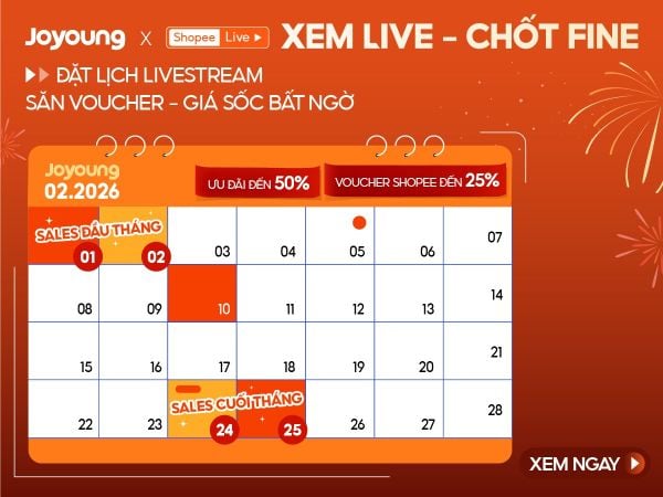 Lịch livestream Joyoung Tháng 2/2026
