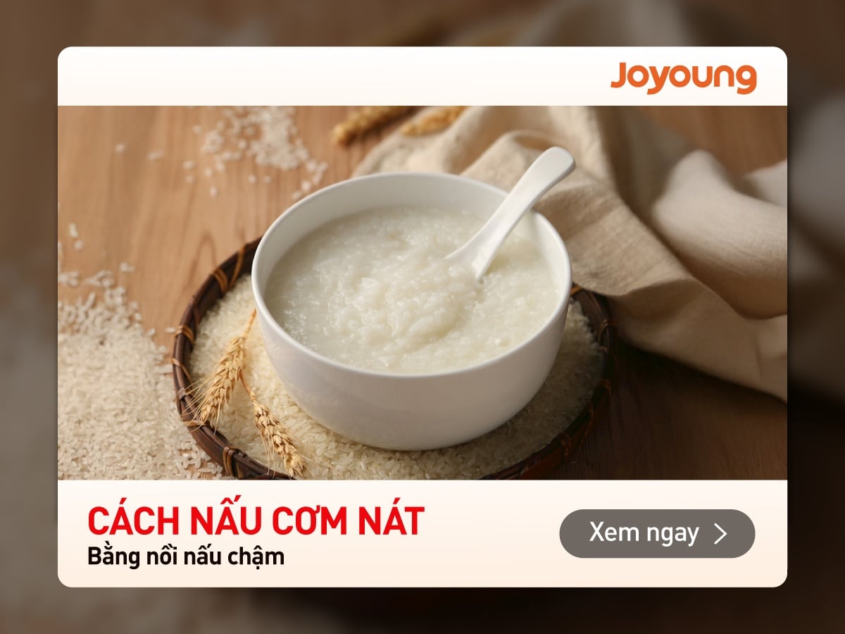 Cách nấu cơm nát bằng nồi nấu chậm cho bé