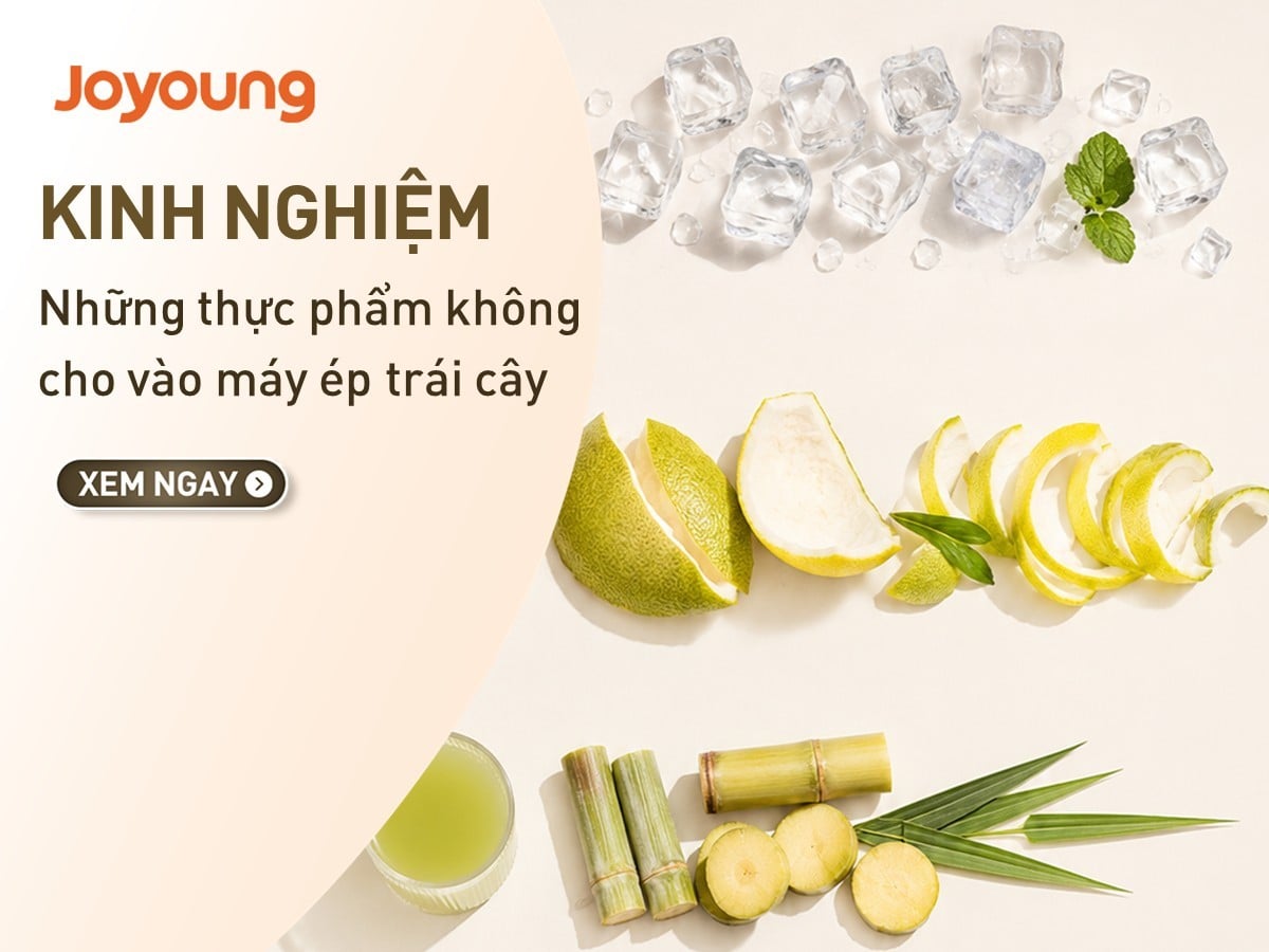 Những thực phẩm không cho vào máy ép trái cây