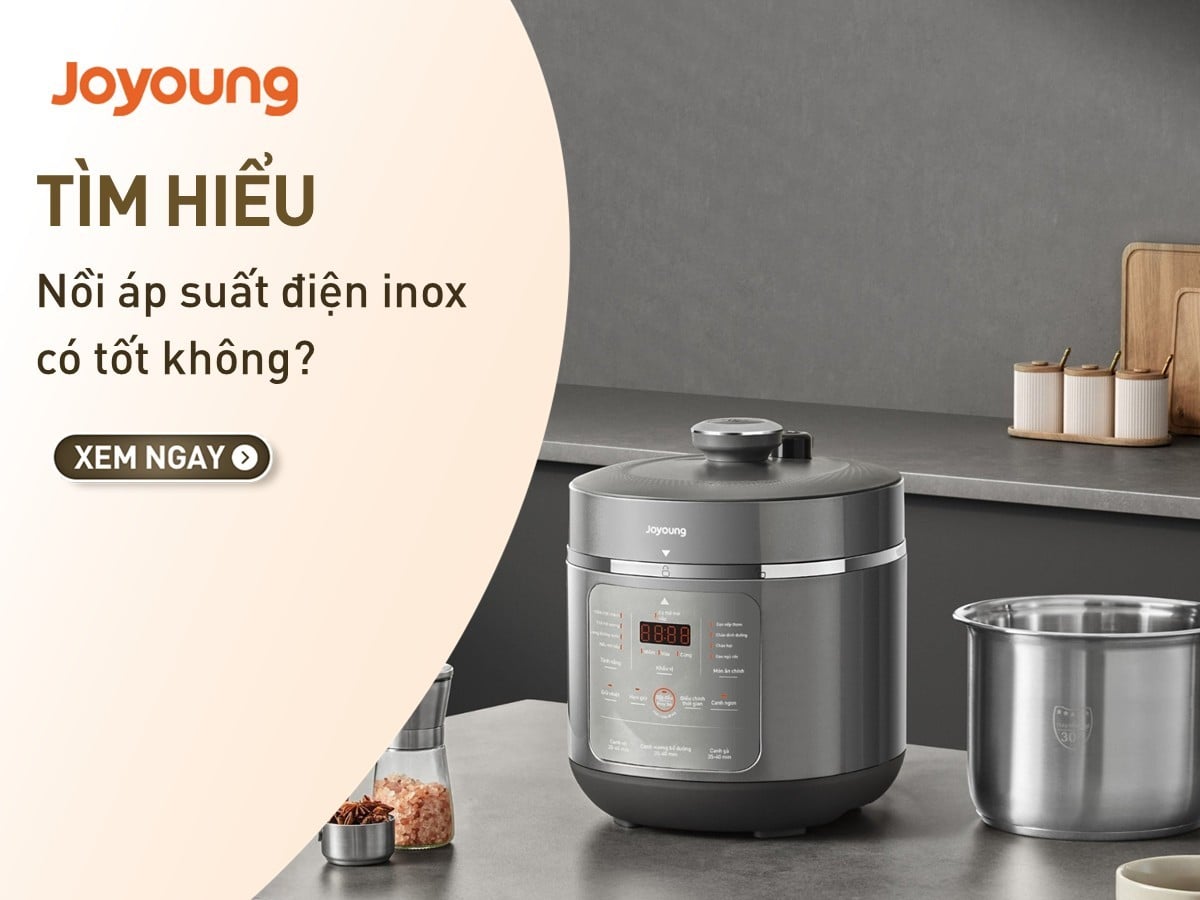 Tổng hợp các mẫu nồi áp suất điện inox chất lượng