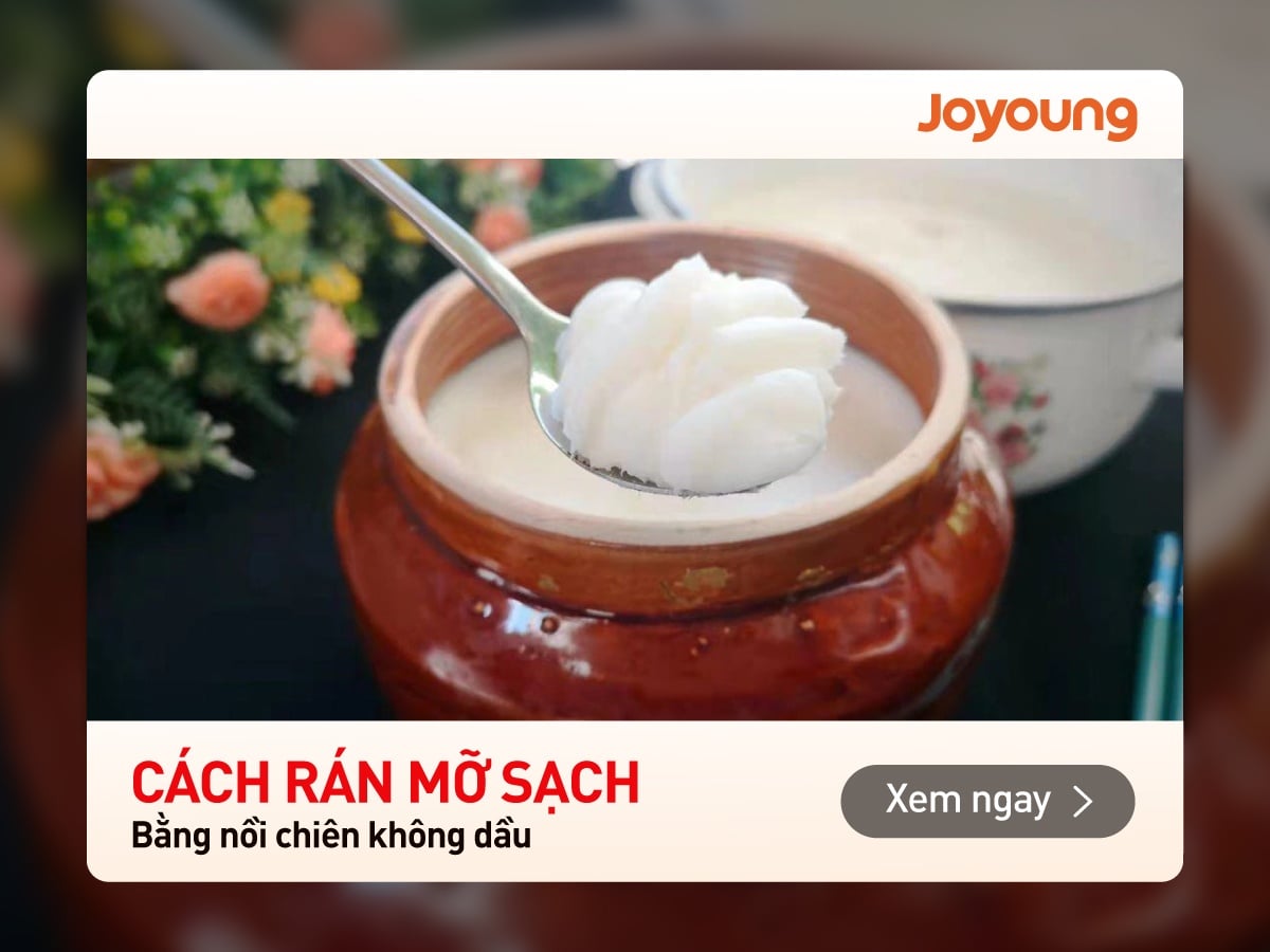 Cách rán mỡ bằng nồi chiên không dầu tại nhà