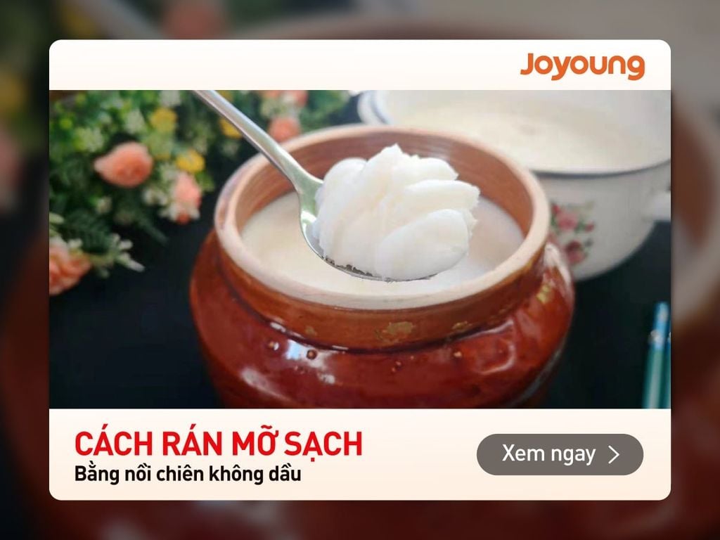 Cách rán mỡ bằng nồi chiên không dầu tại nhà