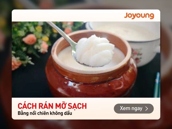 Cách rán mỡ bằng nồi chiên không dầu tại nhà